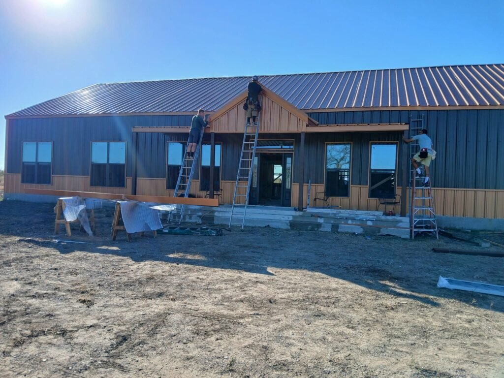 residential metal building project